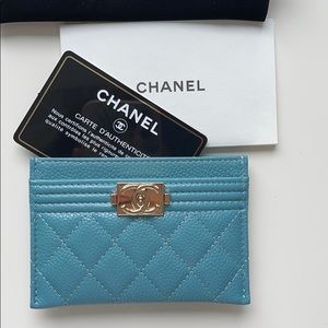 Blue boy chanel card holder 💙